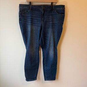 Woman’s Old Navy | Mid-Rise Pop Icon Skinny Jeans | Dark | Size 20 Short